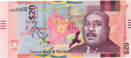 BAHAMAS 20 DOLLARS 2018 UNC  J593060 - Bahama's