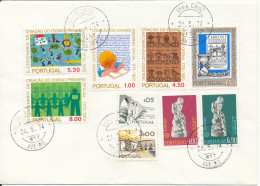 Portugal Cover Vera Cruz 24-5-1974 With A Lot Of Topic Stamps But No Address - Cartas & Documentos