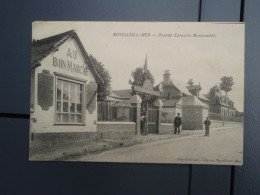 Cpa NOYELLES-sur-MER - Grande Epicerie Moncomble - AU BON MARCHE -carte Non écrite - Noyelles-sur-Mer