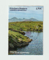 ANDORRA 2022 Estany De Les Salamandres (Ransol - Canillo) Lac Des Salamandres. Timbre Oblitéré, 1 ère Qualité - Usados