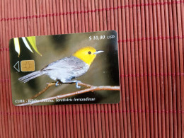 Phonecard Bird Cuba Used  Rare - Cuba