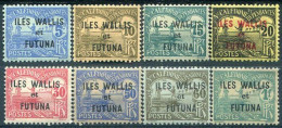 WALLIS & FUTUNA - Y&T Taxe N° 1-8 *...petite Rousseur Sur Une Dent Du N° 3 - Portomarken