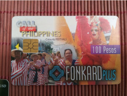 Phonecard Filipins 100 Pesos Used  Rare - Philippines