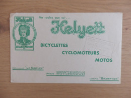 BUVARD HELYETT BICYCLETTES CYCLOMOTEURS - Transporte