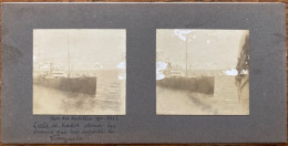 Bateau - Photo Stéréo Ancienne - Paquebot L’ABD EL KADER Attend Les Secours Que Lui Apporte Le Vénézuéla - 1912 Antilles - Passagiersschepen