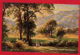 WORCESTERSHIRE    MALVERN   FROM FIELDS   RAPHAEL TUCK PICTURESQUE COUNTIES SERIES Pu 1943 - Malvern