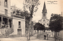 Amélie-les-Bains Animée Eglise Rue Des Thermes - Amélie-les-Bains-Palalda