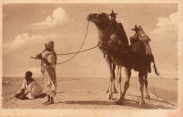 LA MUSIQUE AU DESERT, JEUNE GARCON JOUANT DU QUENA, DROMADAIRE REF 10201 PAR - Non Classés