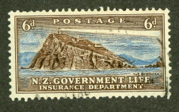 438 New Zealand 1947 Scott #OY35 Used (Lower Bids 20% Off) - Fiscal-postal