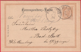 CP Entier Postal - Autriche (1896) - Correspondance Postale - Carte-Lettere