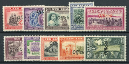 452 New Zealand 1940 Scott #O76/86 Mlh* (Lower Bids 20% Off) - Oficiales