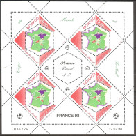 MONACO World Cup-98(soccer)  Sheetlet  MNH - Otros & Sin Clasificación