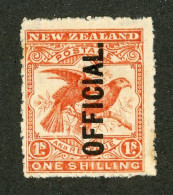 455 New Zealand 1907 Scott #O28 Mvlh* (Lower Bids 20% Off) - Service