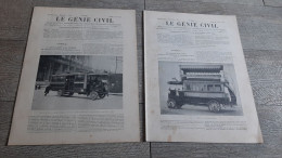 Revue Le Génie Civil 1910 N°3 Et 22 Omnibus Tramways Autobus Paris Canal De Panama - Boutons