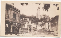 CPA CARTE POSTALE FRANCE 32 AUCH ESCALIER MONUMENTAL ET TOUR D' ARMAGNAC - Auch