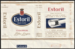 Portugal 1960/ 70, Pack Of Cigarettes - ESTORIL -|- Companhia Portuguesa De Tabacos - Boites à Tabac Vides