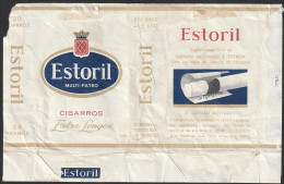 Portugal 1960/ 70, Pack Of Cigarettes - ESTORIL -|- Companhia Portuguesa De Tabacos - Empty Tobacco Boxes