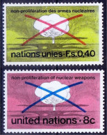 UNITED NATIONS 1972 - 2v - MNH - Nuclear Weapons - Atom - Energy - Bomb - Atome - Physics - Atomwaffen - Atomo