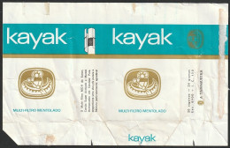 Portugal 1960/ 70, Pack Of Cigarettes - KAYAK Mentolado -|- A Tabaqueira, Lisboa - Tabaksdozen (leeg)