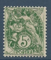 Type BLANC N° 111b Vert-jaune Impression Défectueuse  NEUF LUXE SANS CHARNIERE  / Hingeless / MNH - 1900-29 Blanc