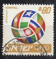 ISRAEL 416,used,falc Hinged - Gebraucht