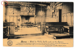 Mons Hotel De Ville Salle Verte Ou Des Ajours Cachet 1911 Annevoie Htje - Mons