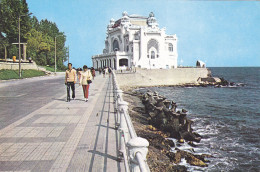 CPA  THE CASINO FROM CONSTANȚA, FRONT VIEW, ARCHITECTURAL BUILDING, PEOPLE  - ROMANIA - Casino