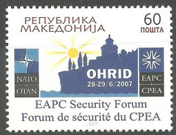 Macedonia 2007 NATO OTAN Euro-Atlantic Security Forum OHRID 2007, MNH - NAVO