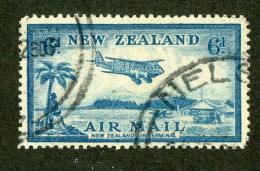 511 New Zealand 1935 Scott #C8 Used (Lower Bids 20% Off) - Corréo Aéreo