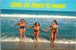 Florida Miami Come On Down Sexy Girls On The Beach - Miami