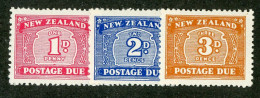 530 New Zealand 1945 Scott #J27/29 Mvlh* (Lower Bids 20% Off) - Timbres-taxe