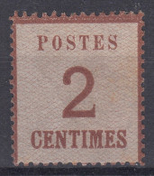 ALSACE LORRAINE : N° 2 NEUF * GOMME TRACE DE CHARNIERE - COTE 225 € - A VOIR - Unused Stamps