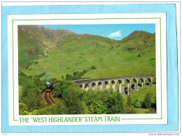 WEST HIGLANDER Steam Train Crossing The Famous Glenfinnan Viaduc Fort William And Mallaig Inverness Shire - Inverness-shire