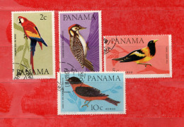 Delcampe - Panama °- 1967 -  Yvert. 418-419 + PA.368-369. Oiseaux   Oblitéré. - Panama