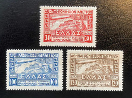 GREECE,1933 ZEPPELIN, MH (HINGED) - Unused Stamps