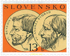 127546 MNH ESLOVAQUIA 2003 920 ANIVERSARIO DE LA CANONIZACION DE SAN ANDREJ SVORAD Y SAN BENITO - Unused Stamps
