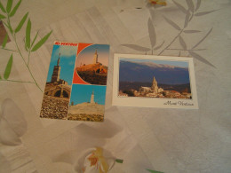 2 Cartes Le Mont Ventoux - Le Sommet Vue De Mazin  - Multivues - Mazan