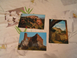 3 Cartes - Oppede Le Vieux  Ancienne Cité Romaine - Fontaine De Vaucluse  Le Château De Pétrarque - Oppede Le Vieux