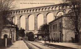 J1308 - La Gare Et Aqueduc De ROQUEFAVOUR - D13 - Train - Roquefavour