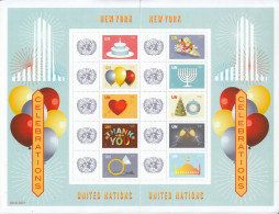 2021 United Nations New York Celebrations GIANT A4 Miniature Sheet Of 10 MNH @ BELOW FACE VALUE - Ongebruikt