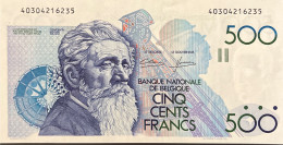 Belgium 500 Francs, P-143 (1982) - UNC - Signature 4+12 - 500 Franchi