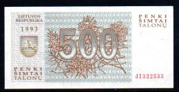 353-Lituanie 500 Talonu 1993 JI322 Neuf/unc - Lithuania