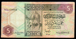 534-Libye 5 Dinars 1991 Sig.8 - Libyen