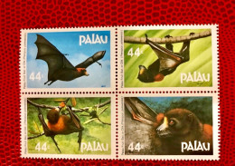 PALAOS 1987 4v Neuf MNH ** YT 154 / 157 Mamíferos Mammals Säugetiere Mammiferi Mammifère PALAU - Vleermuizen