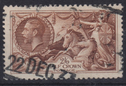 GREAT BRITAIN 1919 - Canceled - Sc# 179 - Bradbury, Wilkinson & Co Printing - 2/6sh - Gebruikt