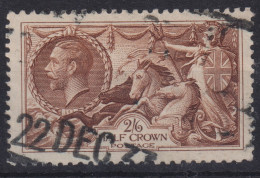 GREAT BRITAIN 1919 - Canceled - Sc# 179 - Bradbury, Wilkinson & Co Printing - 2/6sh - Usati