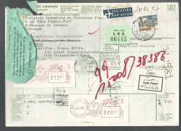 58513) Portugal Boletim De Expedicao Bulletin D'Expedition 1981 Postmark Cancel  Air Mail - Cartas & Documentos