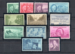 USA 1945 Commemorative Stamps MNH - Unused Stamps