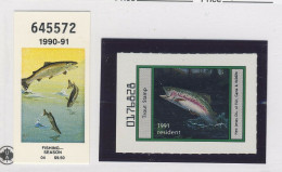 3x United States Fish & Duck Stamps Fish 1990-91-1991-NJ 1982 Maryland Waterfowl  See Scans Read Description - Duck Stamps