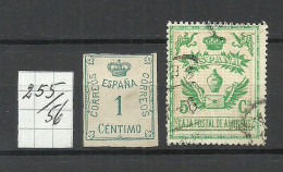 ESPANA Spain 1920-1928 Michel 255 - 256 */o - Autres & Non Classés